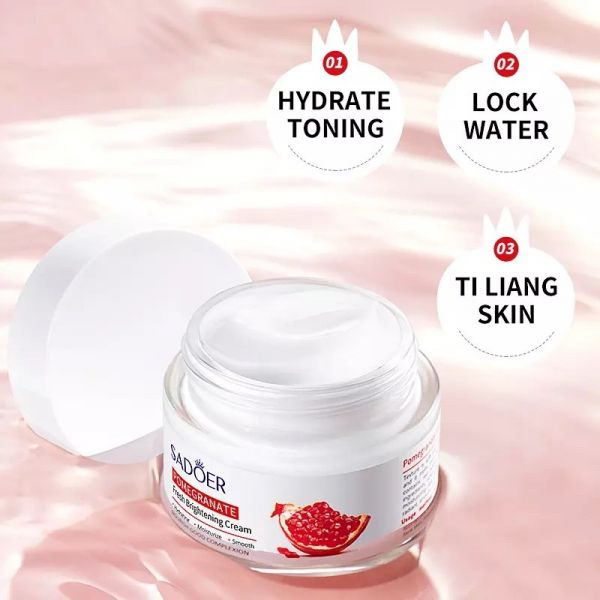 SADOER Anti-aging face cream Pomegranate - Skin regeneration and restoration, 50g